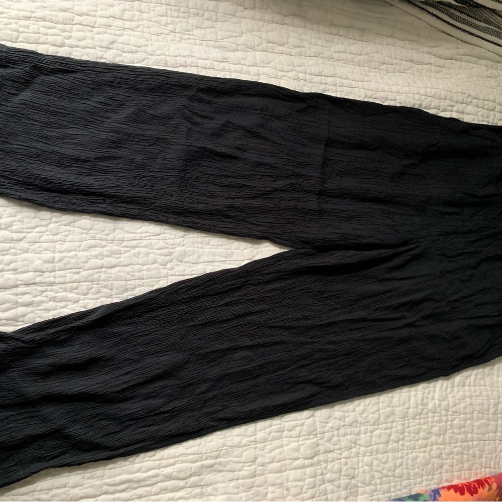 Madewell straight leg crop pants in crinkle crepe - Picture 2 of 10
